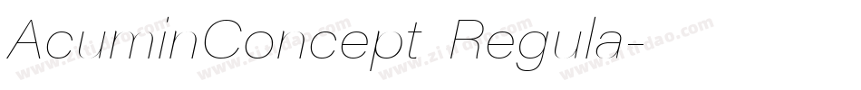 AcuminConcept Regula字体转换